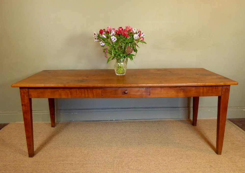 LARGE 19TH C FARMHOUSE TABLE