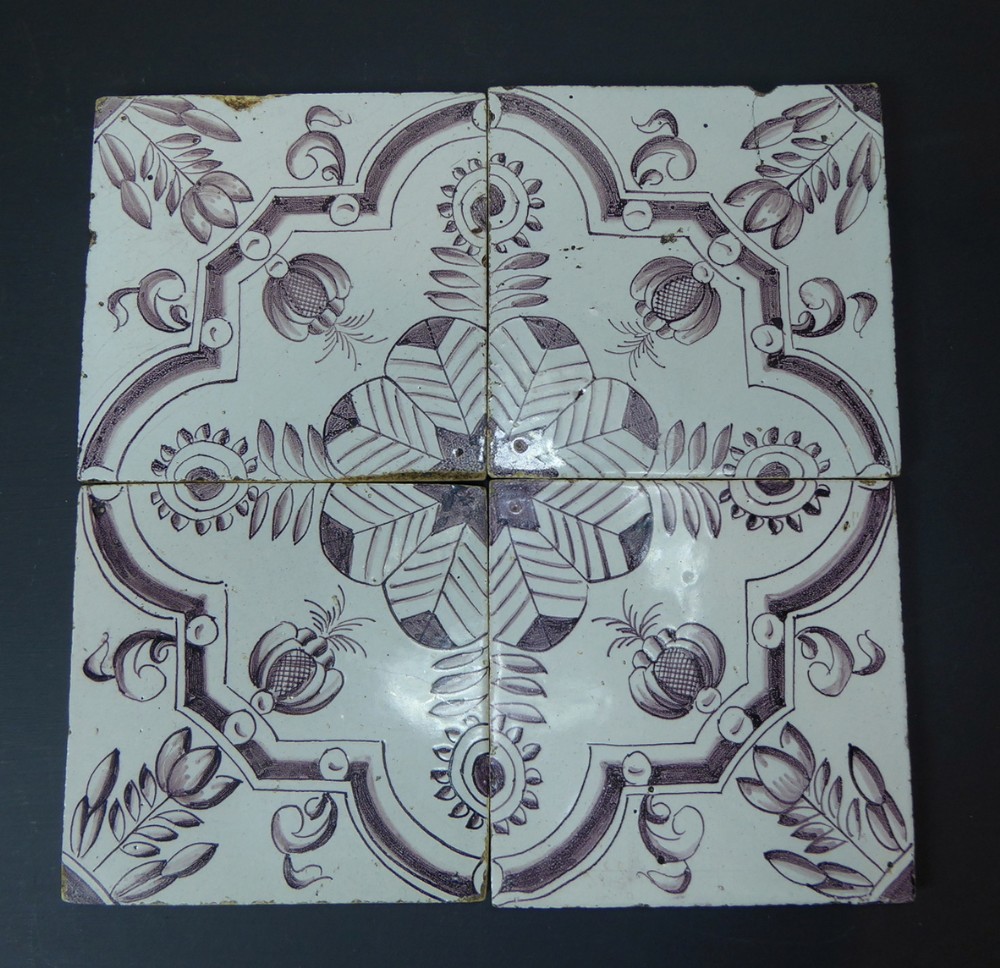 18TH C DELFT TILE PICTURE