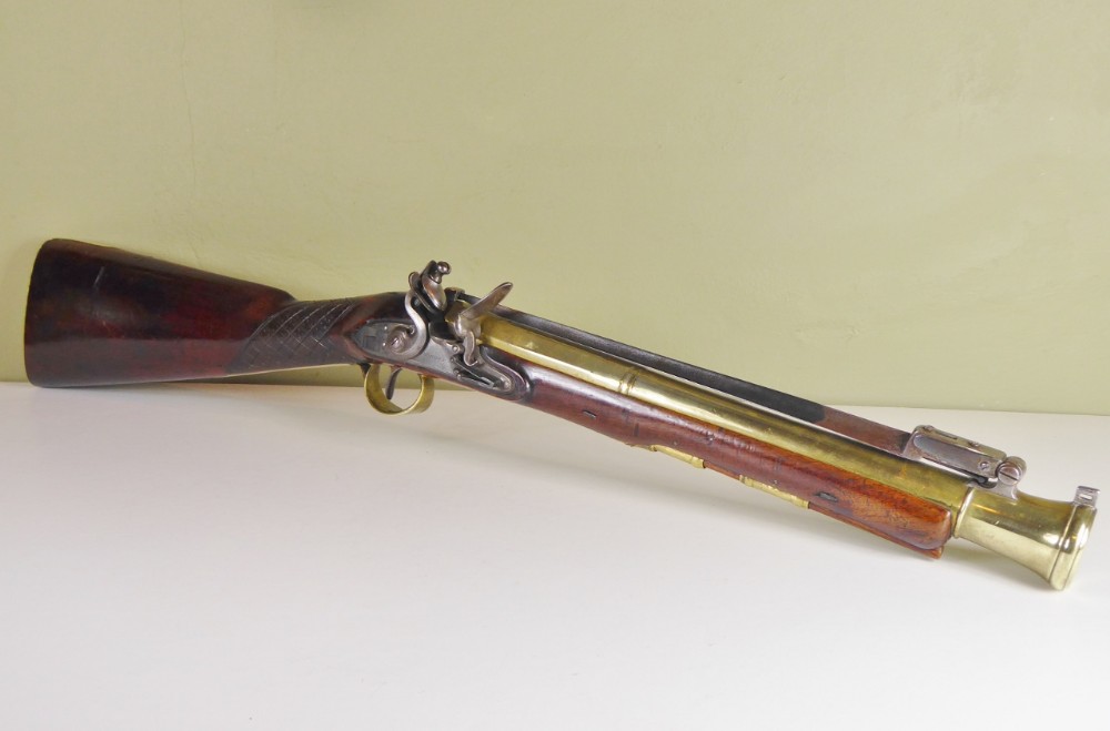 18TH C BLUNDERBUSS BY HENRY NOCK