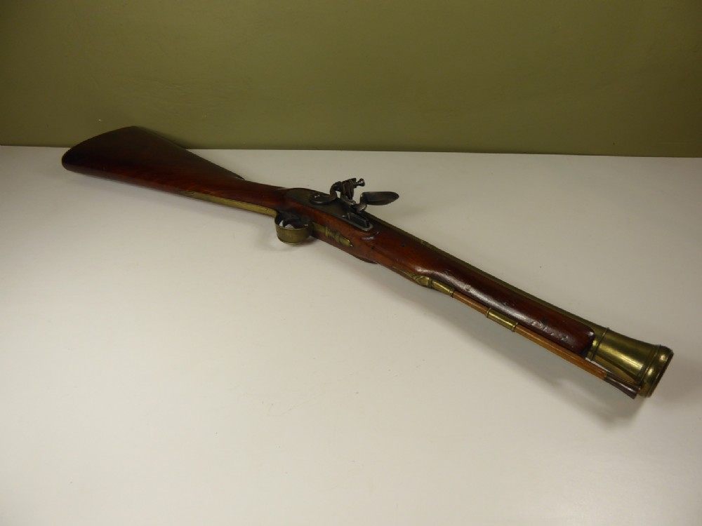 18TH C FLINTLOCK BLUNDERBUSS