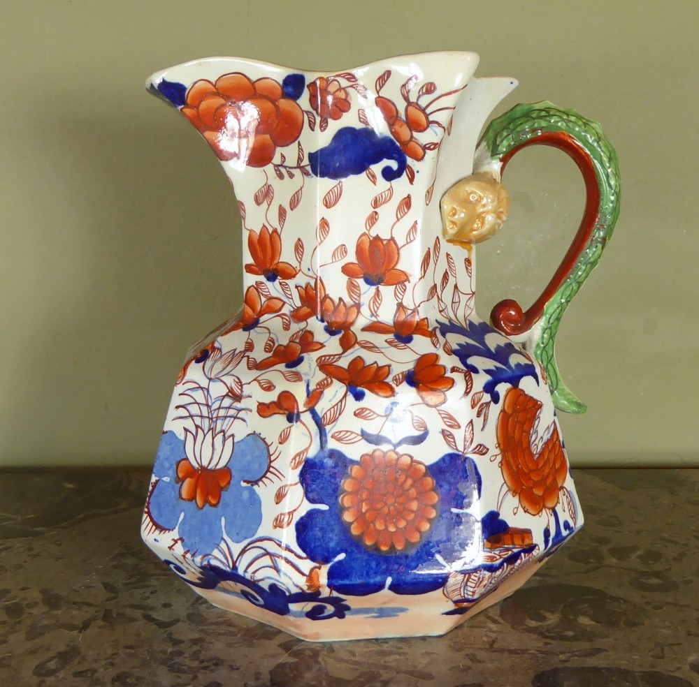LARGE MASONS IRONSTONE JUG