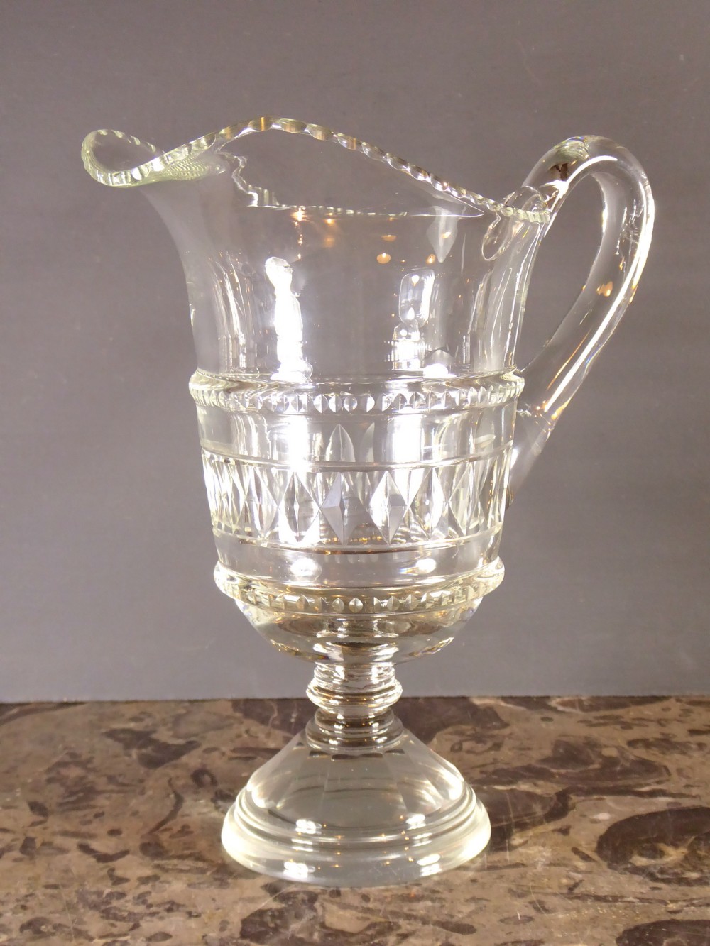 19TH C CUT GLASS JUG