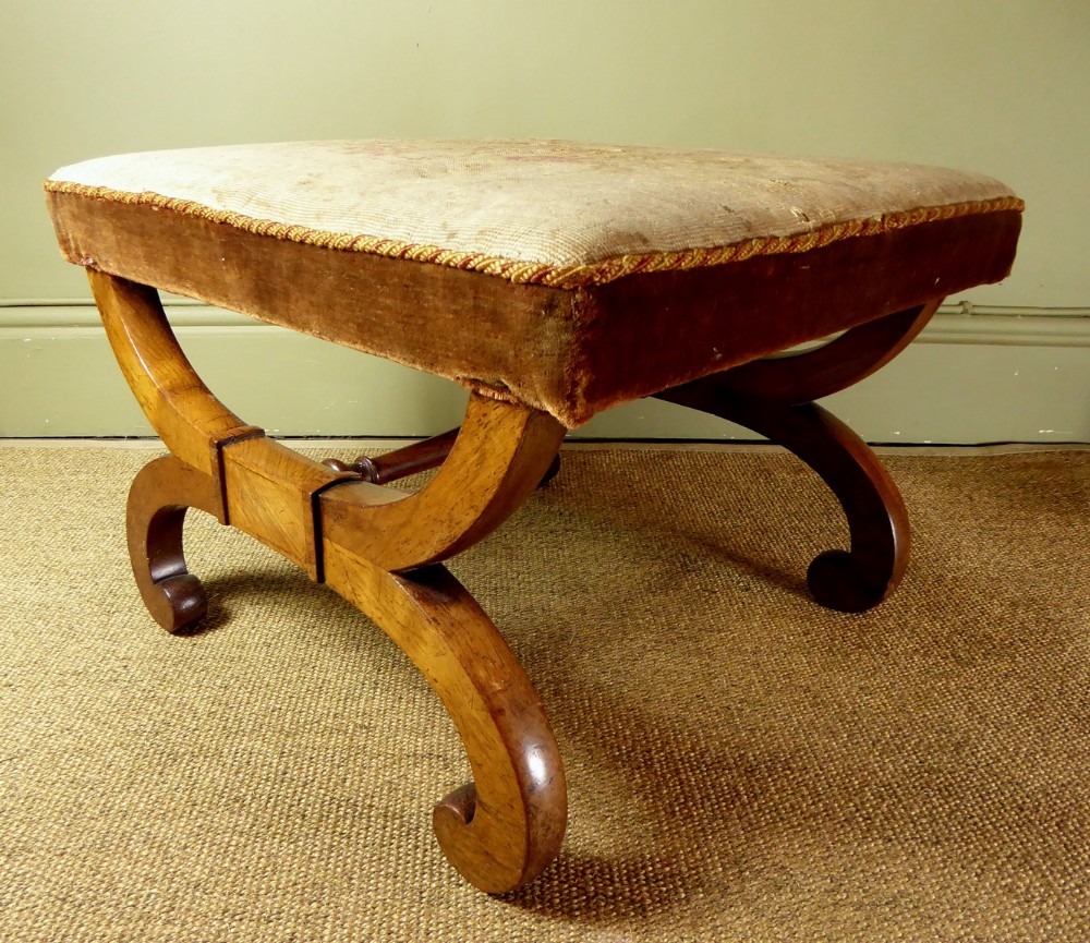 WILLIAM IV ROSEWOOD STOOL