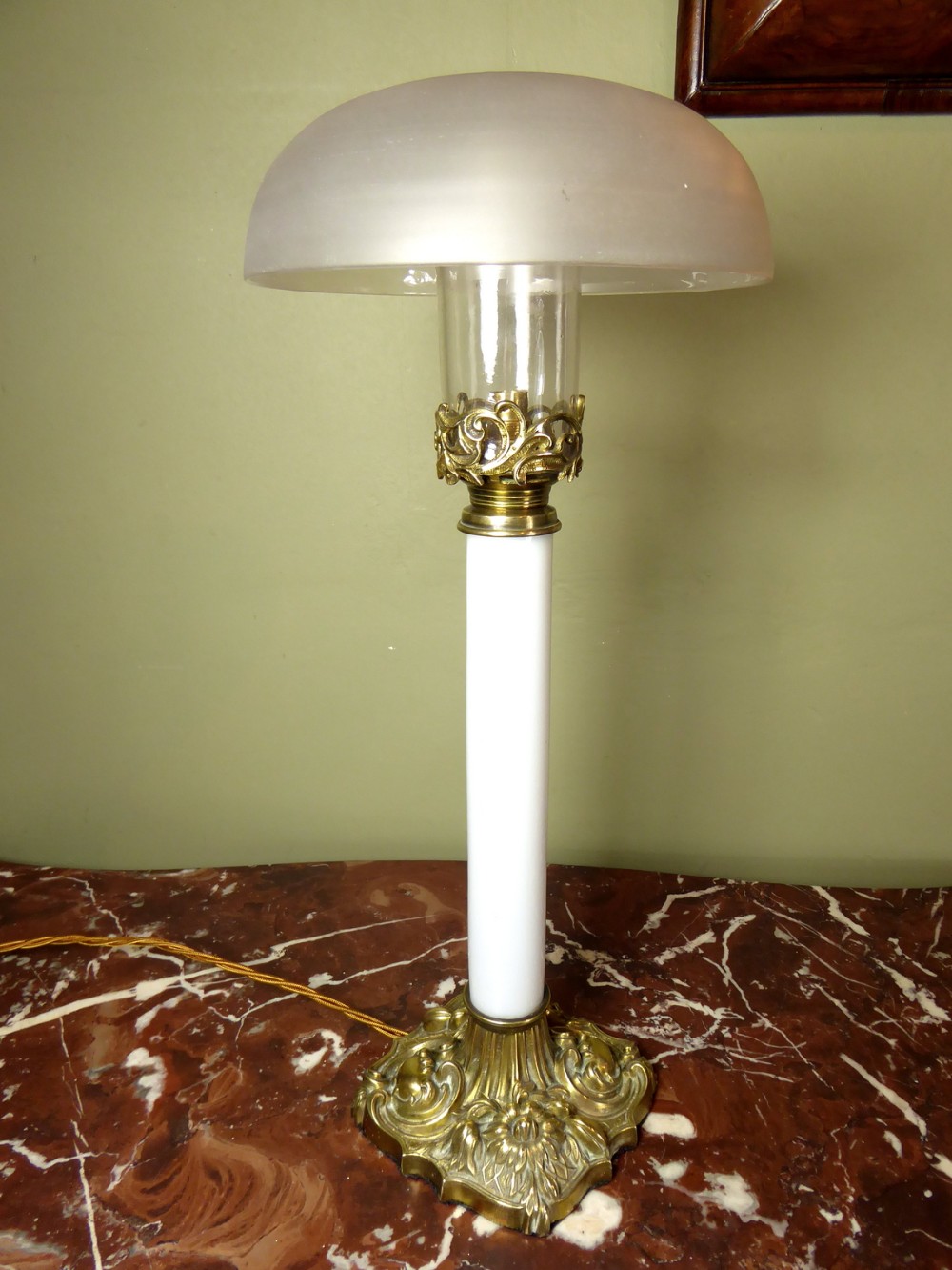 19TH C LAMP BASE