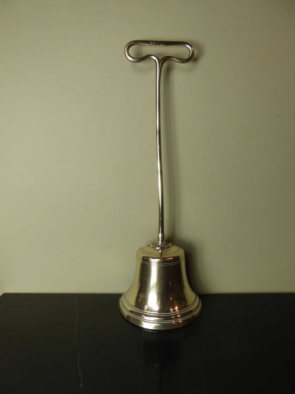 19TH C BRASS DOOR STOP