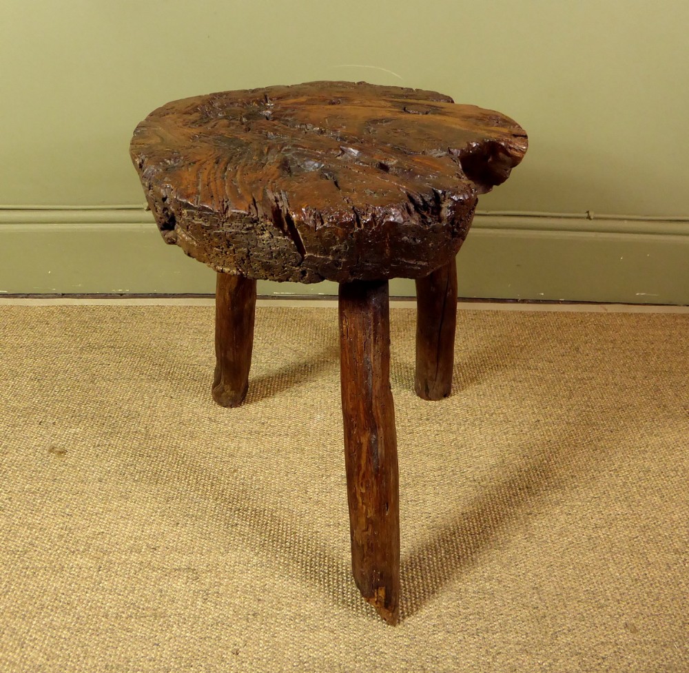 EARLY 19TH C PRIMITIVE STOOL