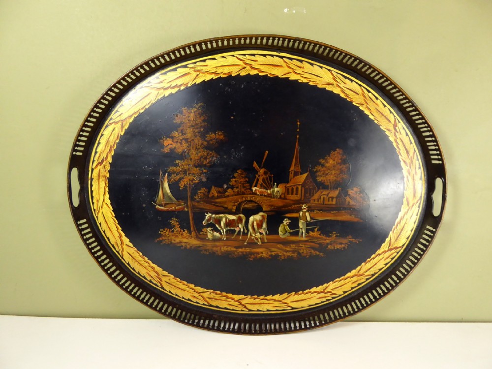 19TH C TOLE TRAY