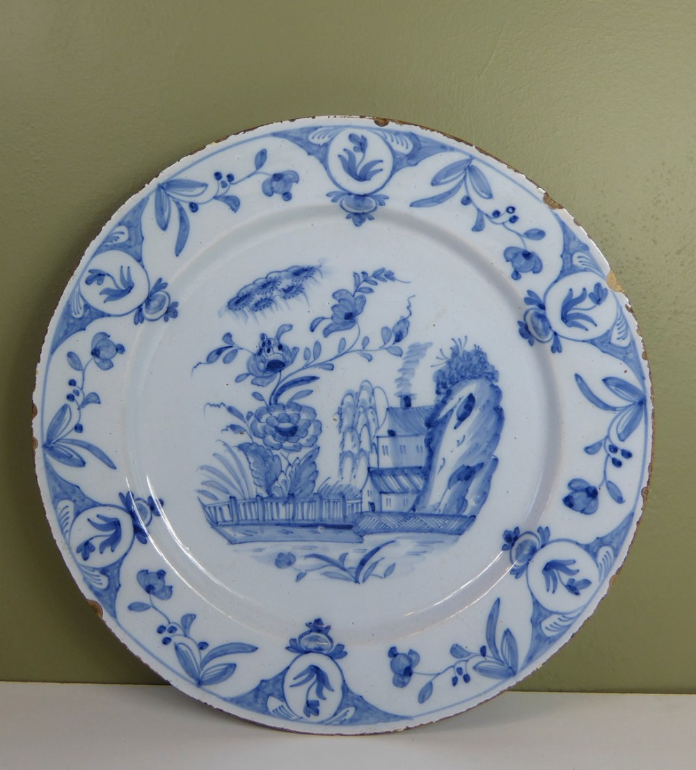 18TH C DELFT CHARGER