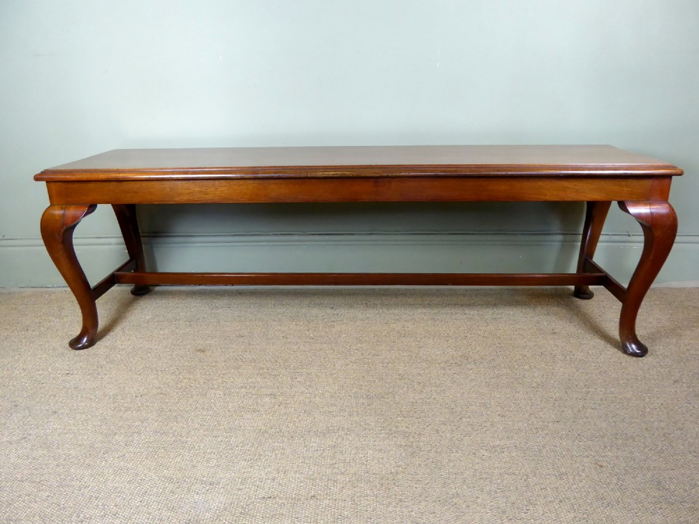 19TH C WALNUT HALL BENCH