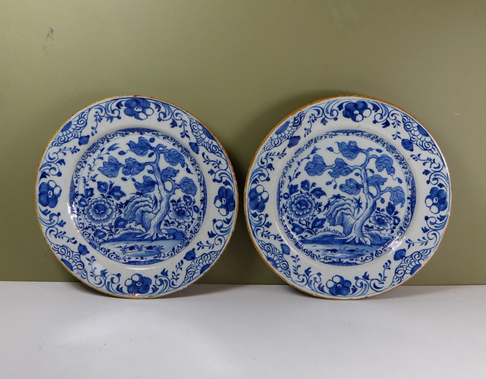PAIR 18TH C DELFT CHARGERS