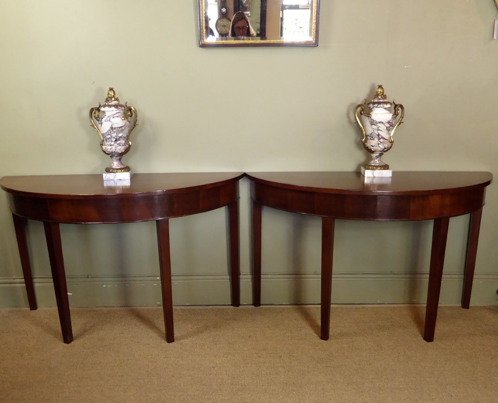 PAIR OF 18TH C CONSOLE TABLES