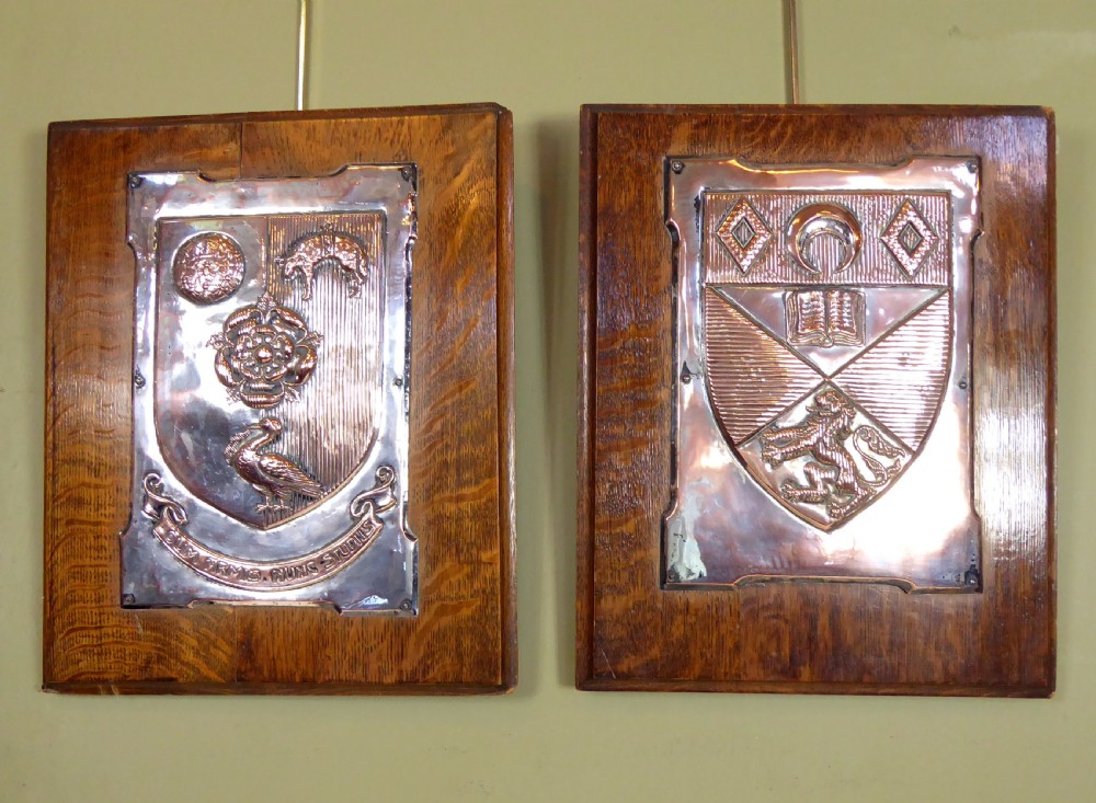 A PAIR OF COAT OF ARMS
