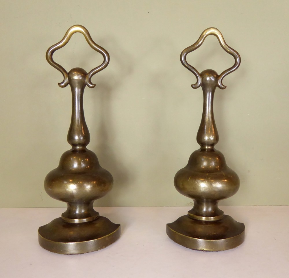 PAIR OF 19TH C DOOR STOPS
