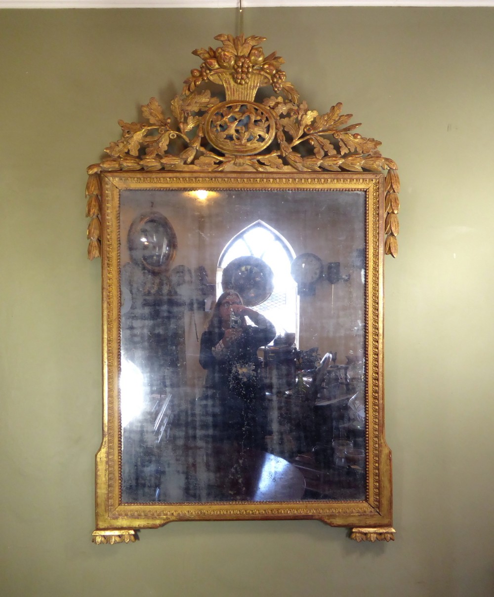 LARGE 18TH C GILT MIRROR
