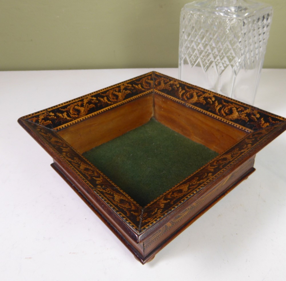 19TH C TUNBRIDGE WARE COASTER