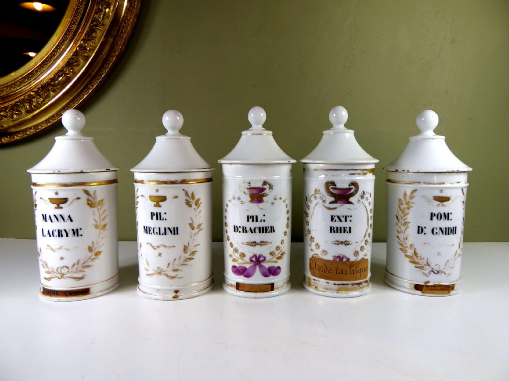 19TH C PHARMACY JARS