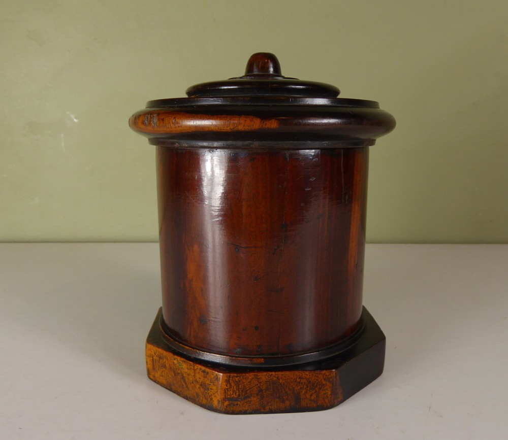 19TH C LIGNUM VITAE STRING BOX