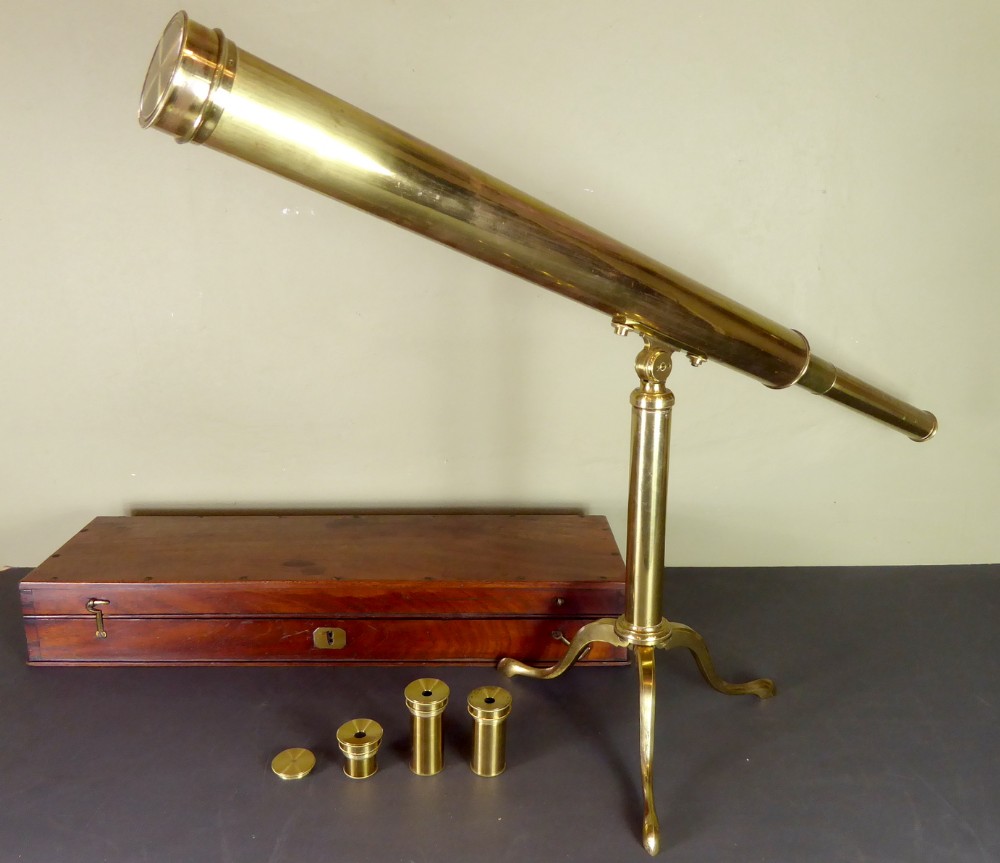 19TH C BRASS TELESCOPE BY HARRIS OF LONDON