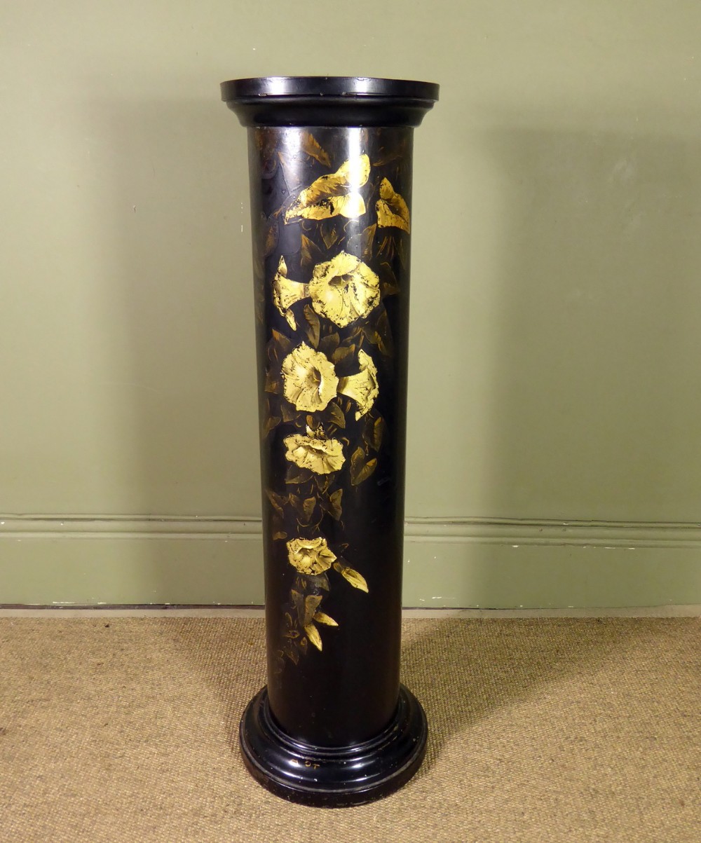 19TH C TOLE PEDESTAL