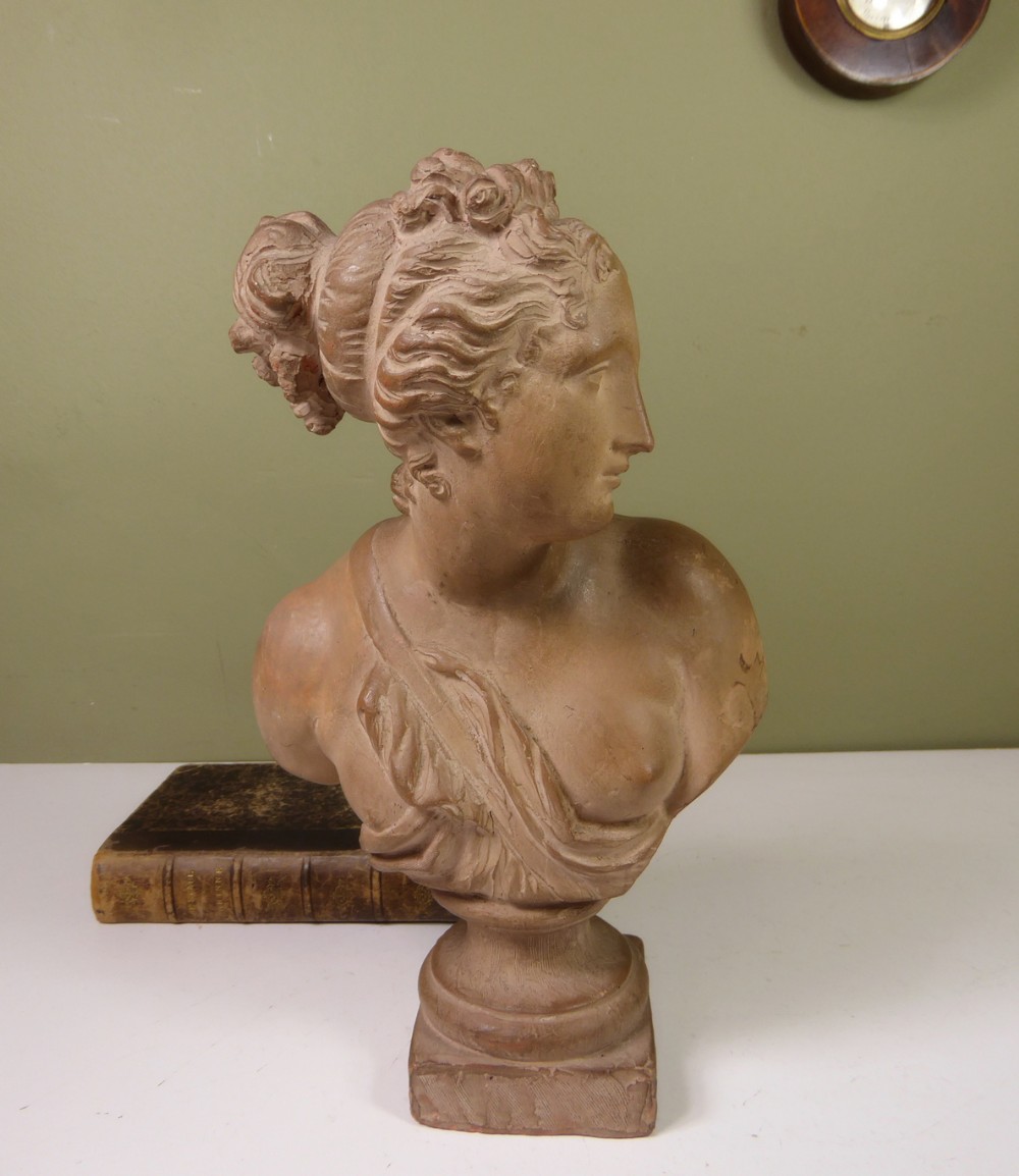 19TH C TERRACOTTA BUST OF APHRODITE