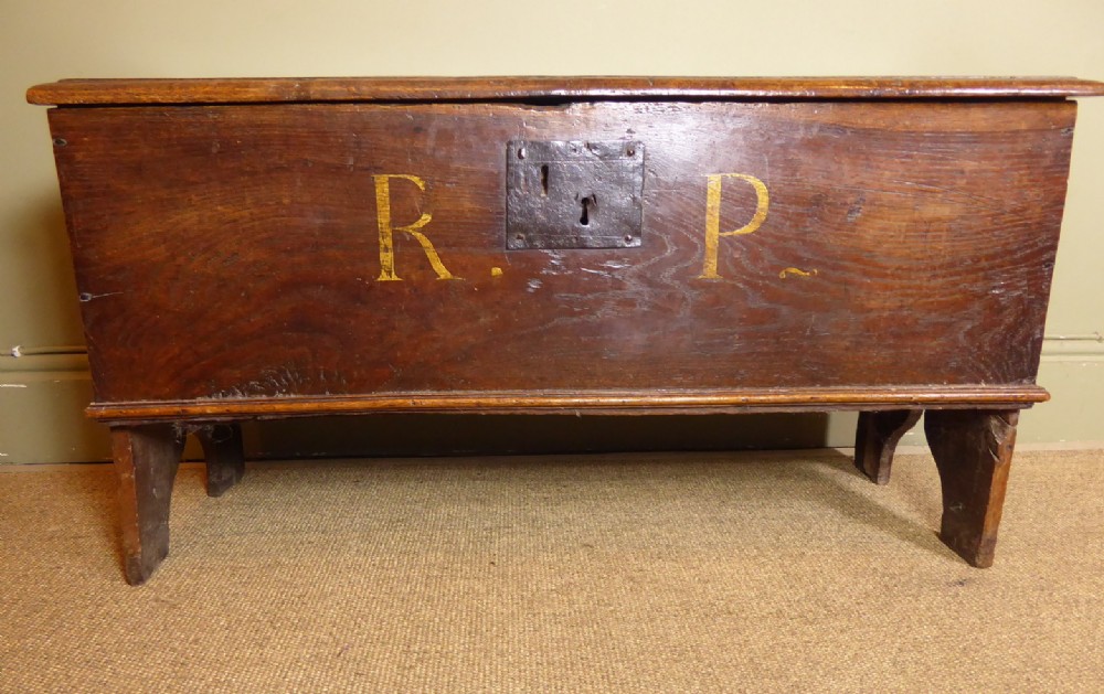 18TH C PLANK CHEST