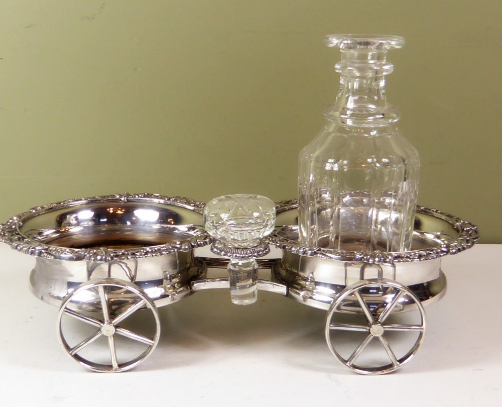 SILVER PLATED DECANTER CARRIAGE