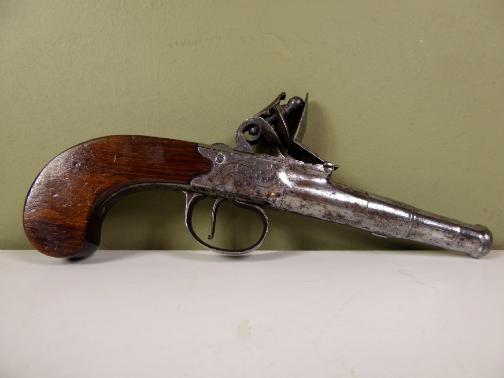 18TH C FLINTLOCK PISTOL