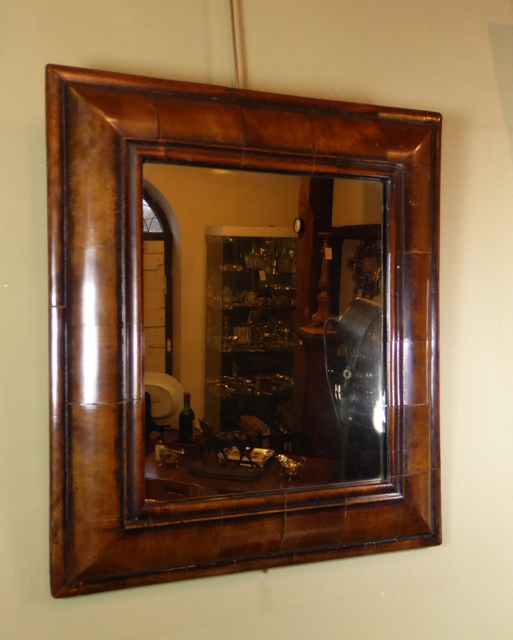 GEORGE I WALNUT CUSHION MIRROR