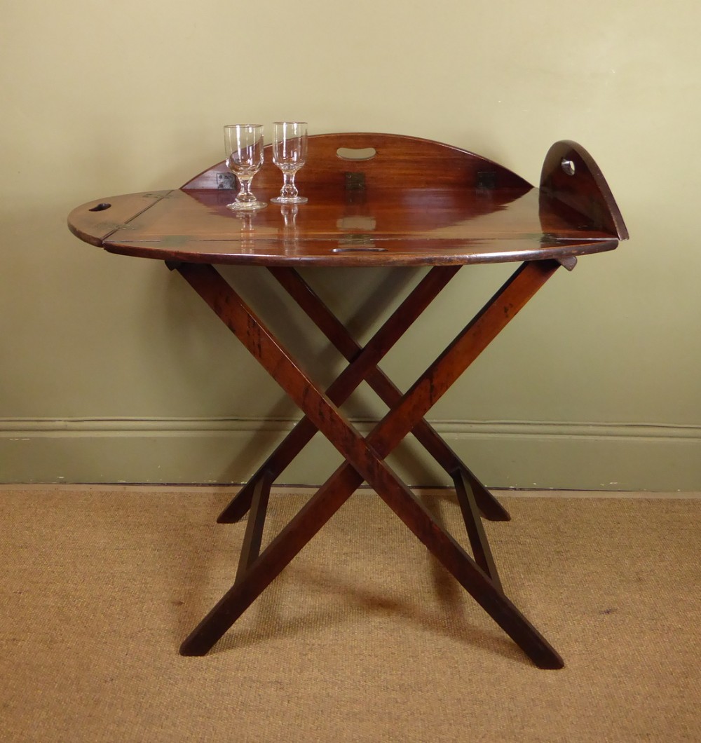 GEORGE III MAHOGANY BUTLERS TRAY