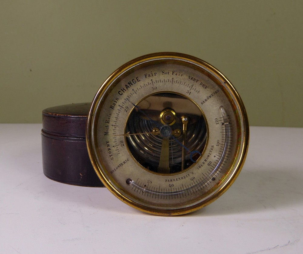 19TH C TRAVELLING BAROMETER