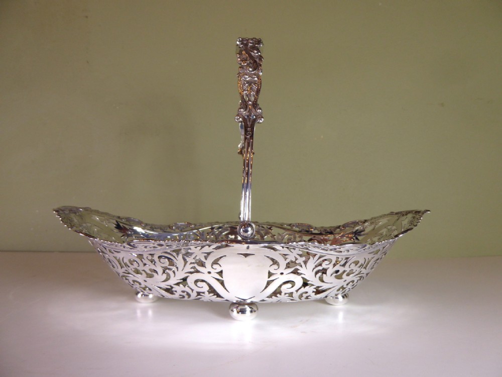 SOLID SILVER BASKET 1903