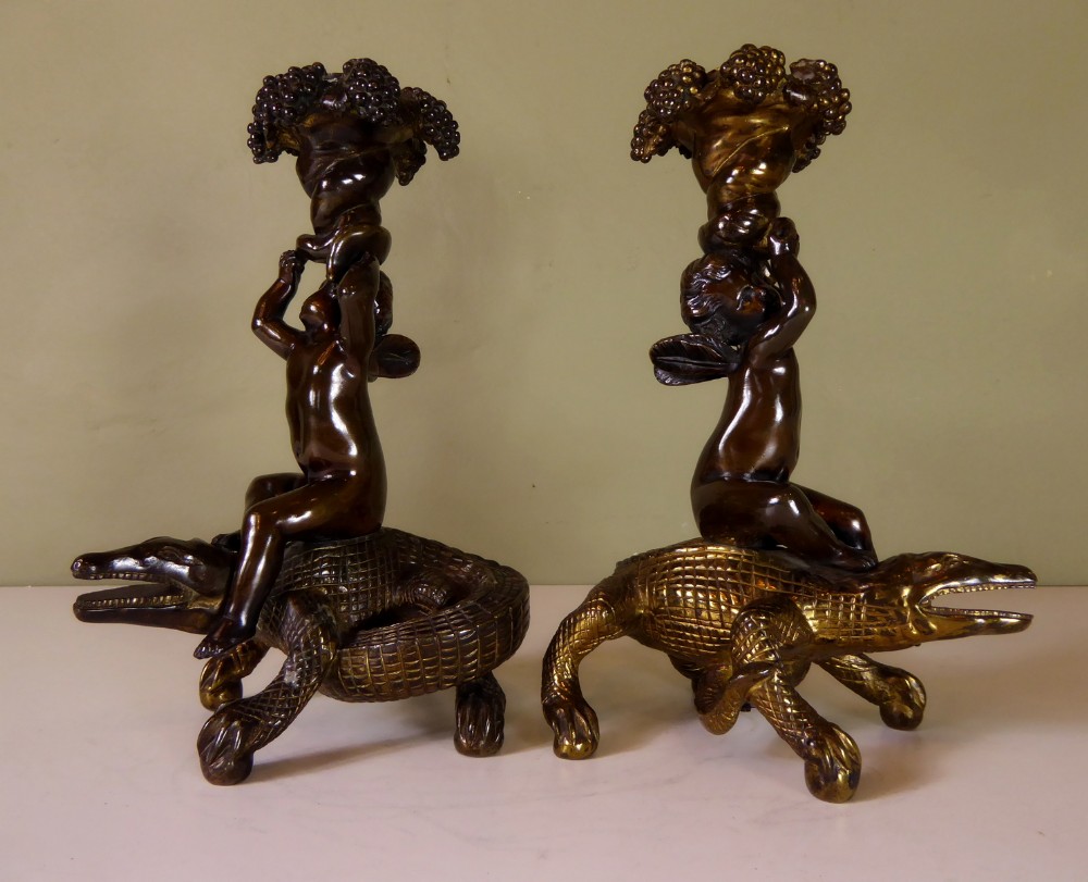 PAIR OF REGENCY CANDLESTICKS