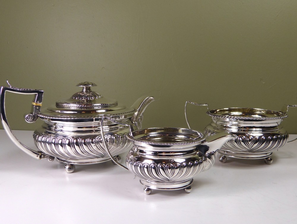 W BATEMAN SILVER TEA SERVICE 1823