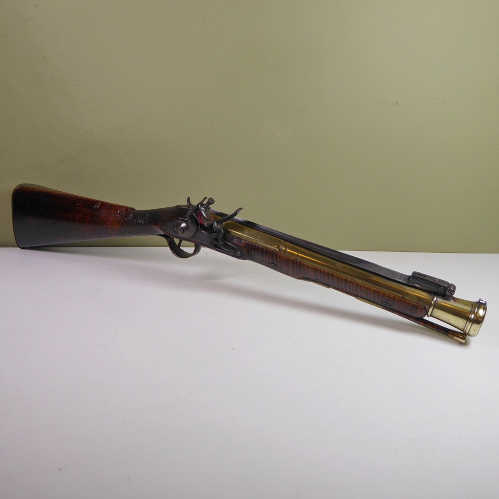 18TH C FLINTLOCK BLUNDERBUSS