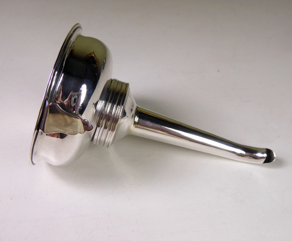 A George III Silver Wine Funnel