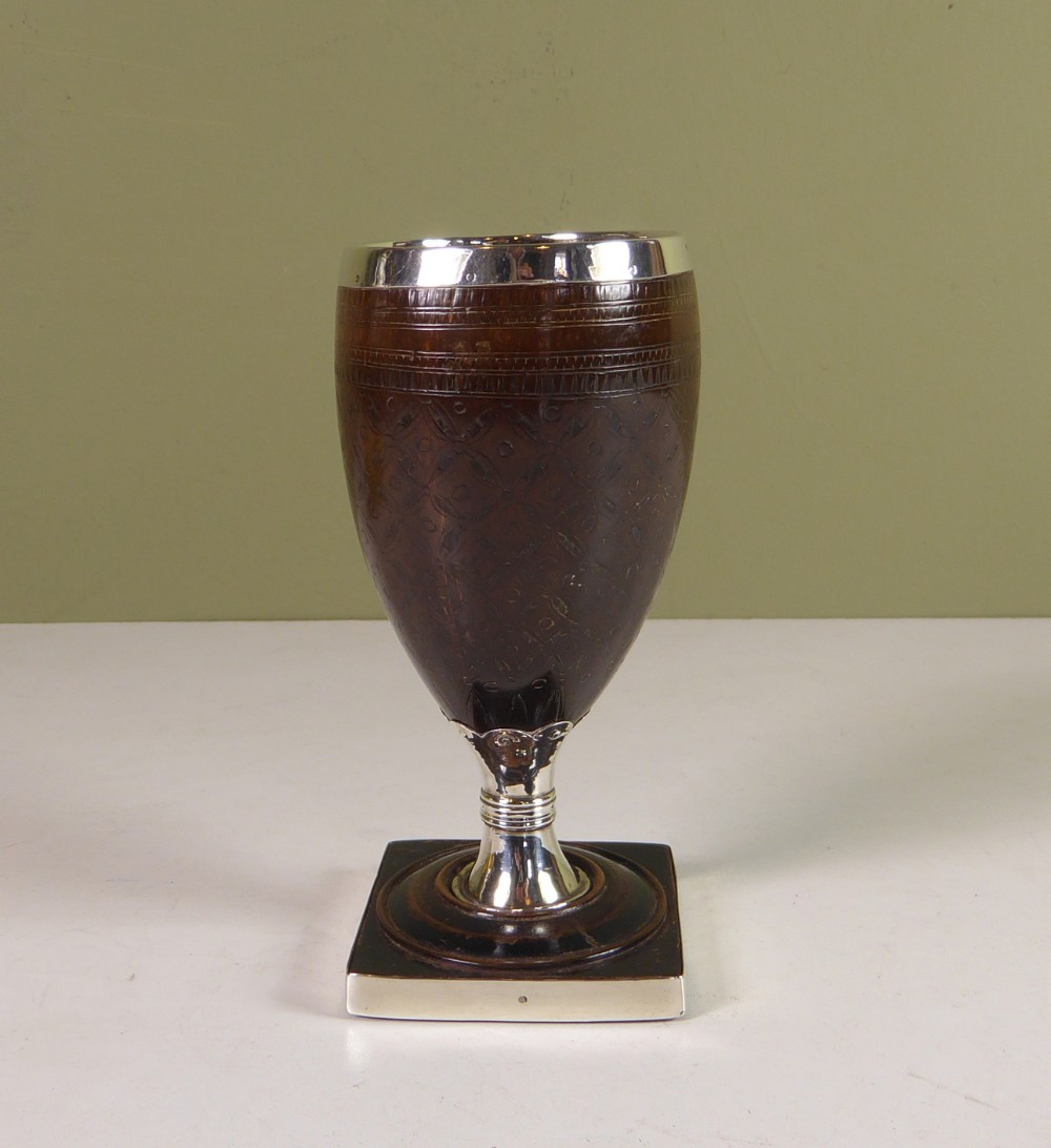 18TH C CARVED COCONUT CUP