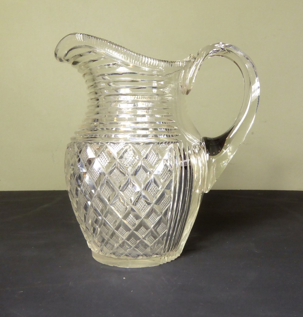 REGENCY CUT GLASS JUG