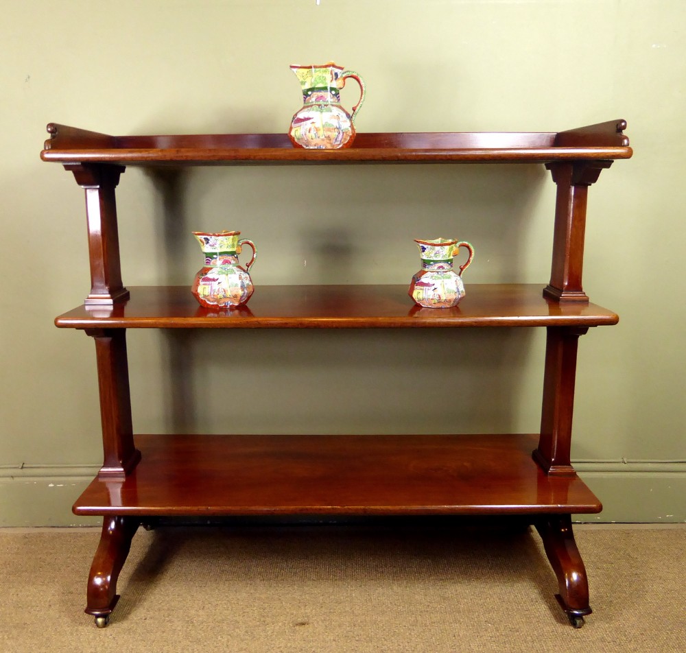 19TH C MAHOGANY BUFFET