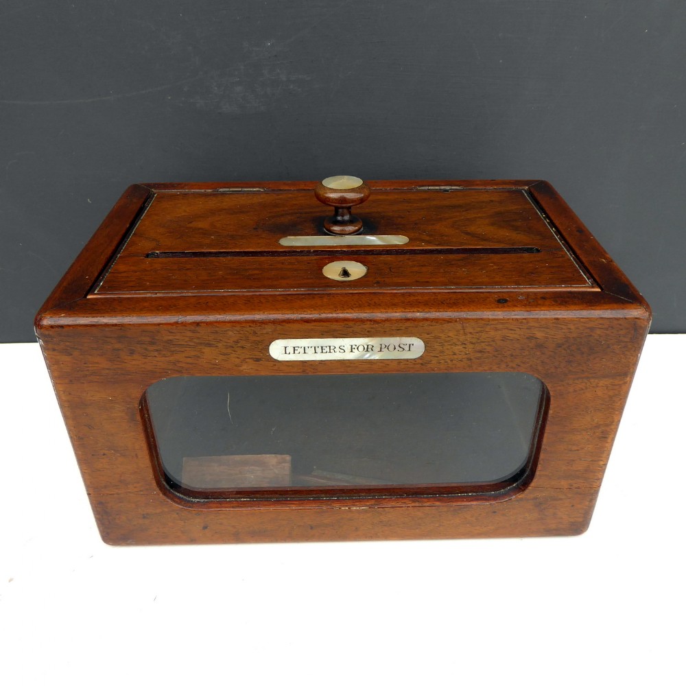 19TH C COUNTRY HOUSE LETTER BOX
