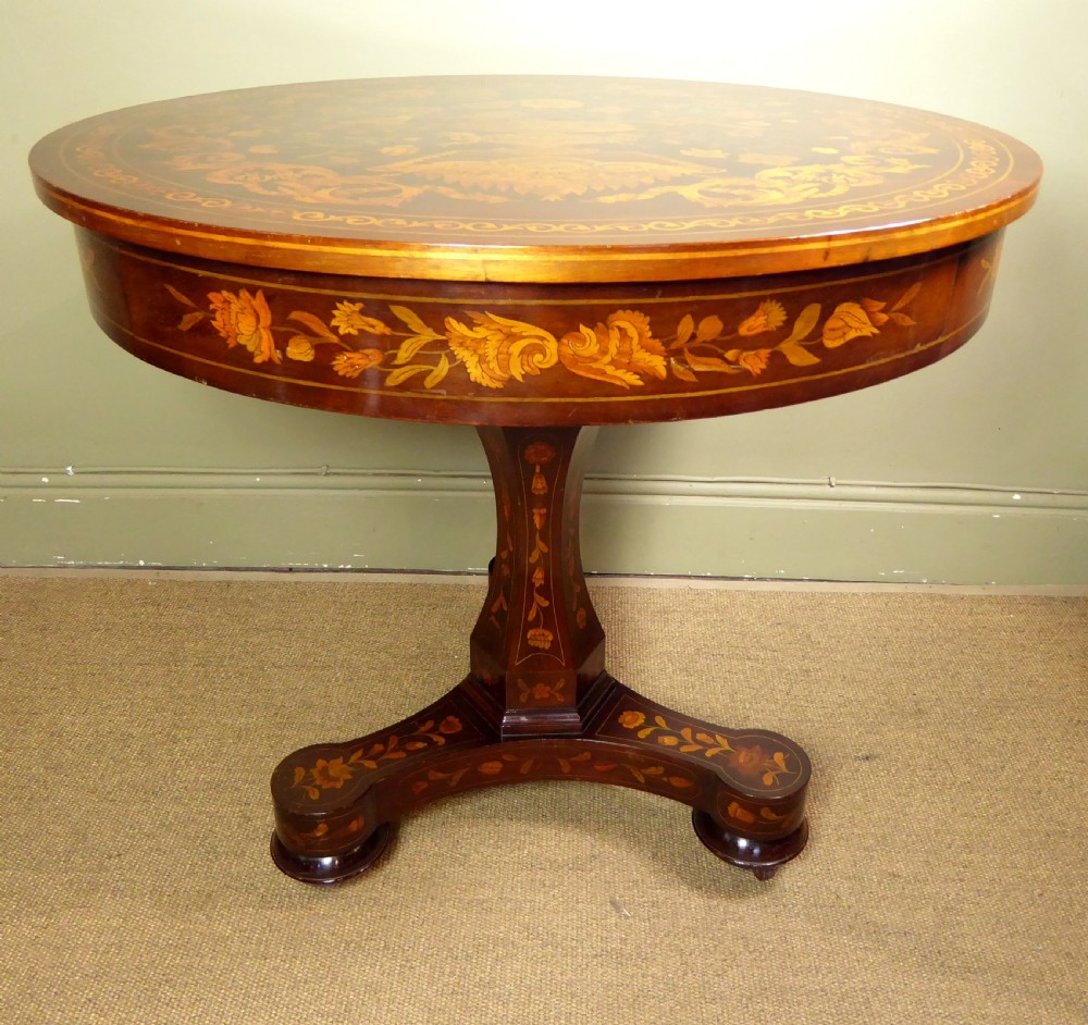 A 19th C. Marquetry Table