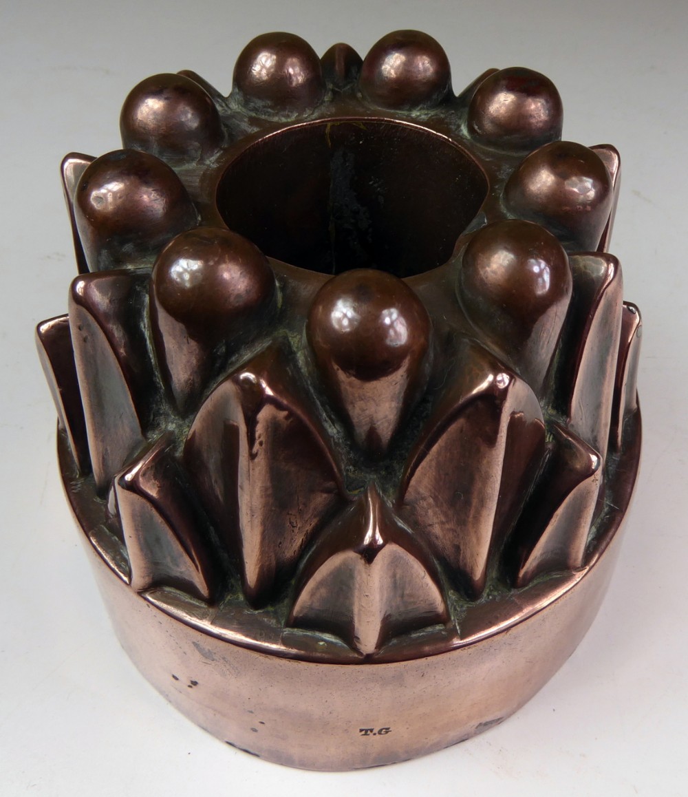 A 19th C Copper Jelly Mould