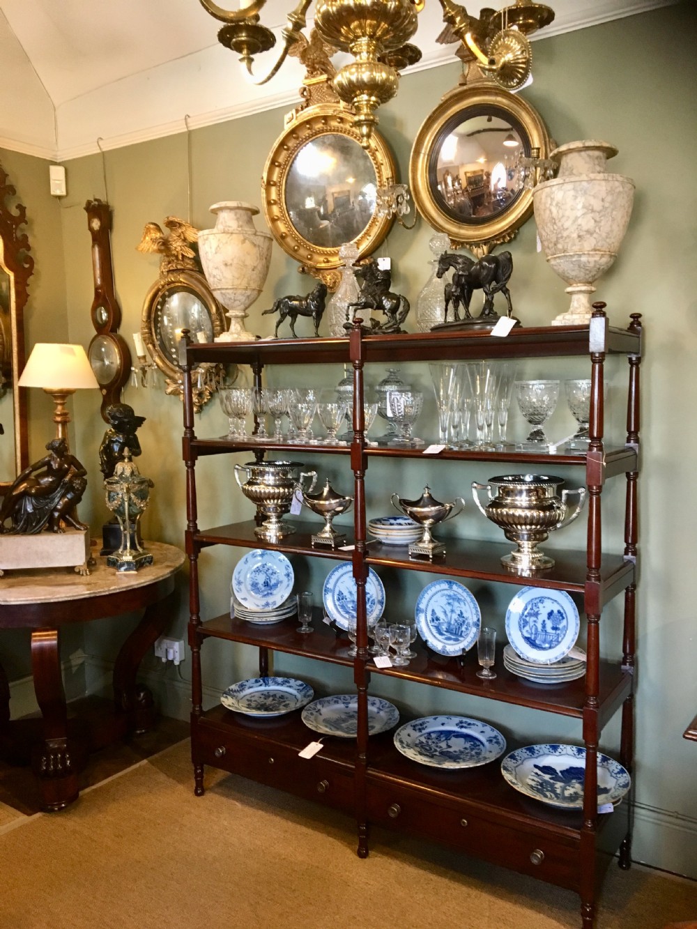 LARGE 19TH C WHATNOT View VII