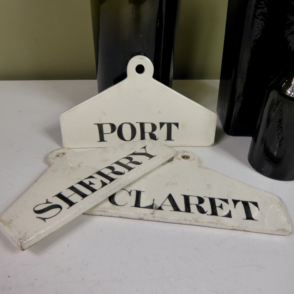 THREE 19TH C WINE BIN LABELS