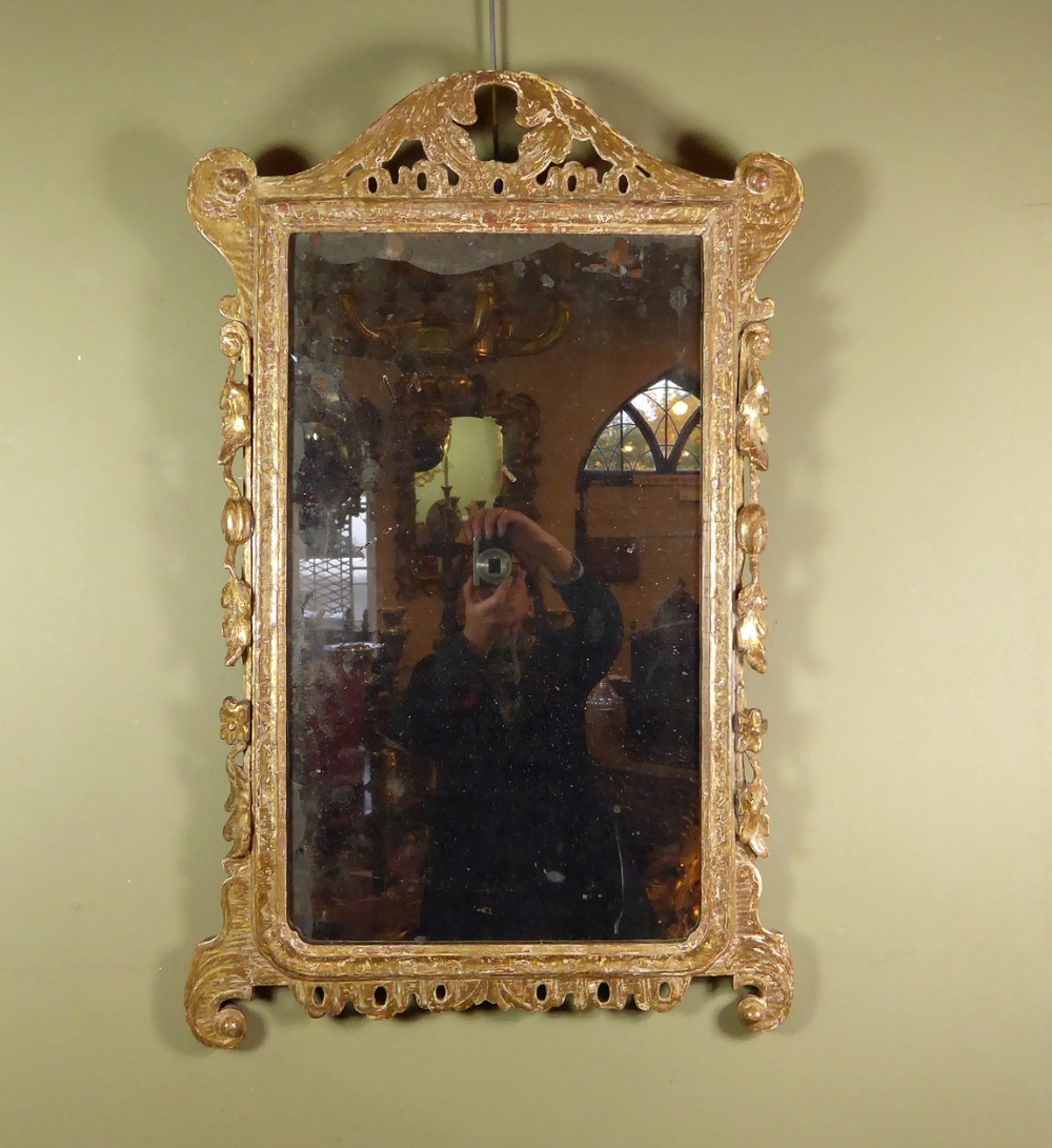 GEORGE III GILTWOOD MIRROR