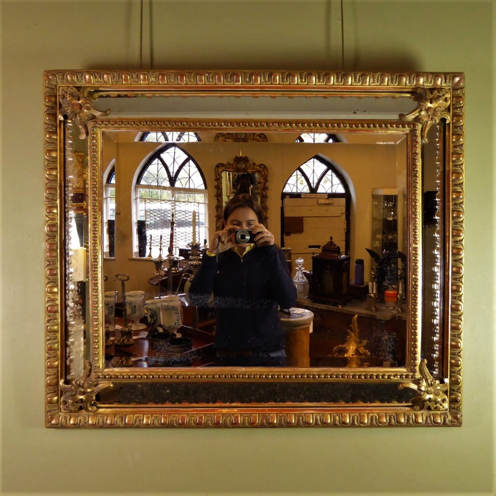 A 19TH C GILT MIRROR