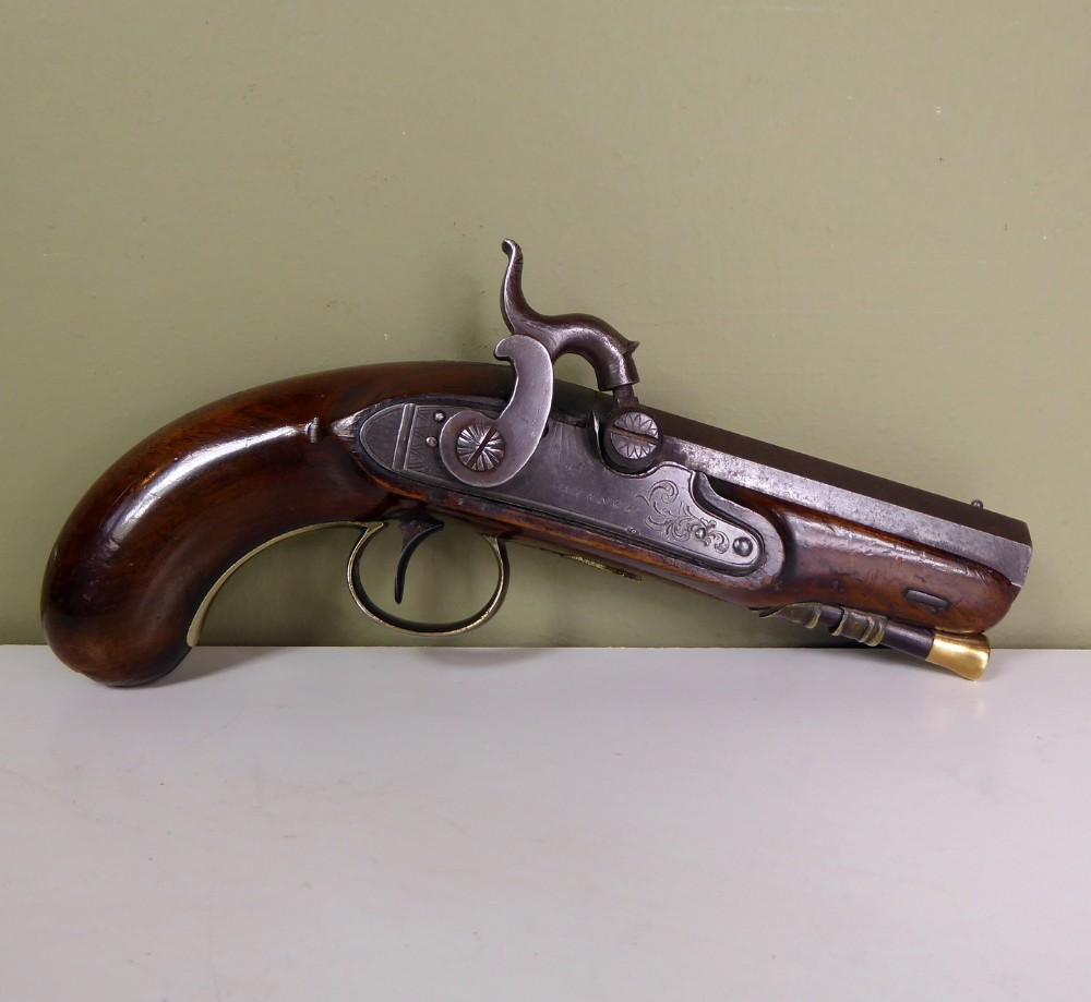 19TH C PERCUSSION PISTOL