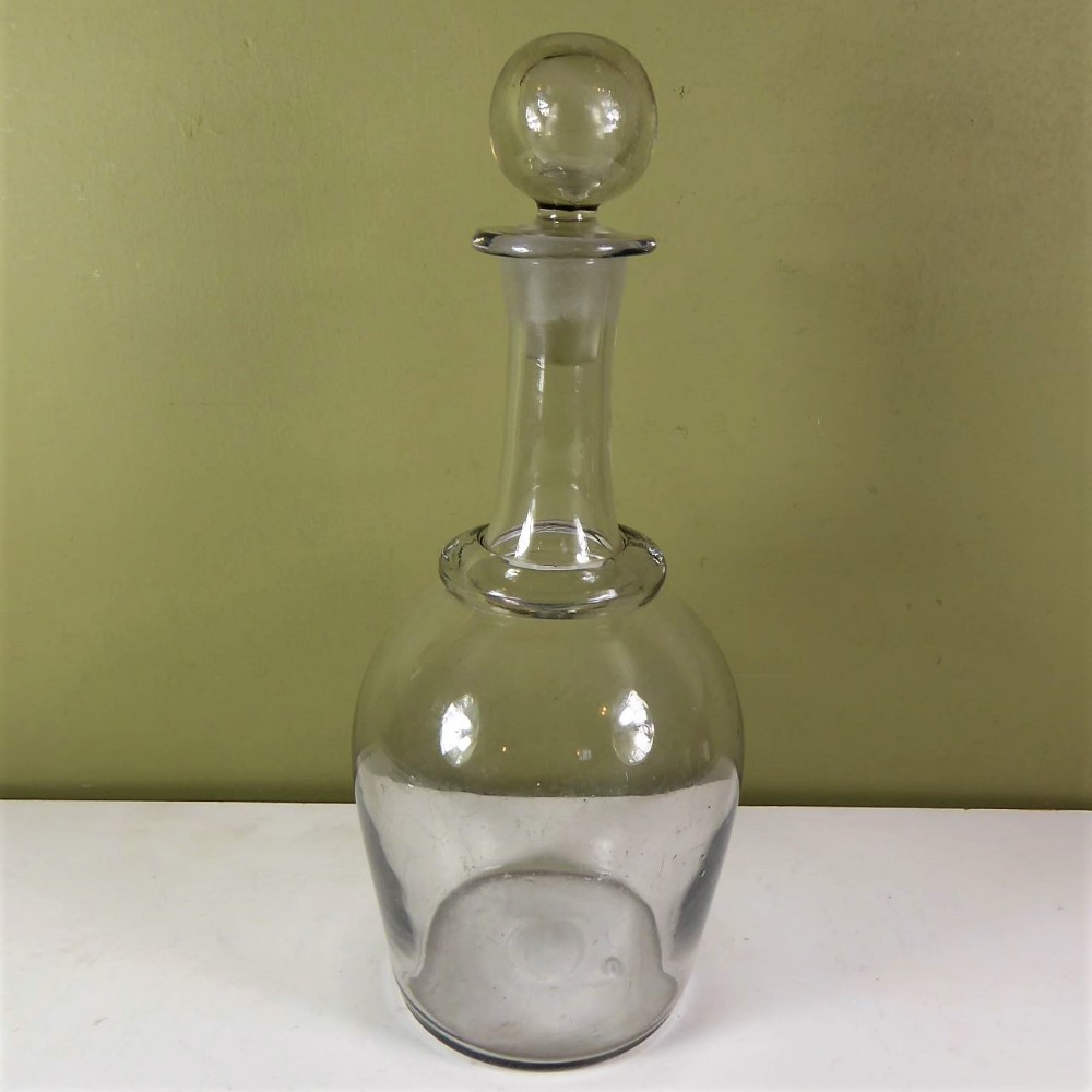 19TH C MAGNUM SIZE DECANTER
