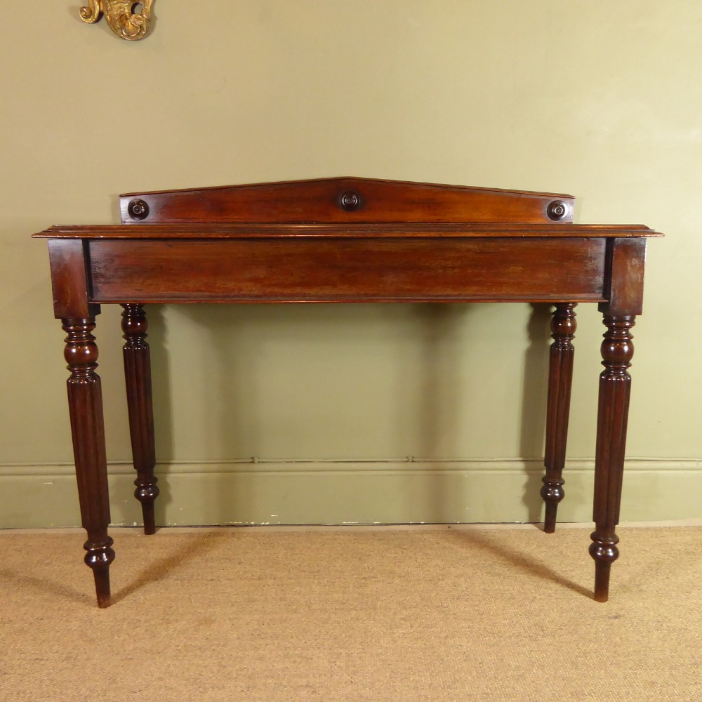 19TH C MAHOGANY HALL, SERVING TABLE