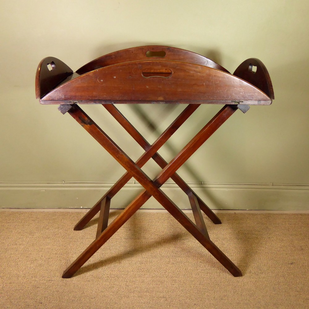 Georgian Mahogany Butlers Tray & Stand