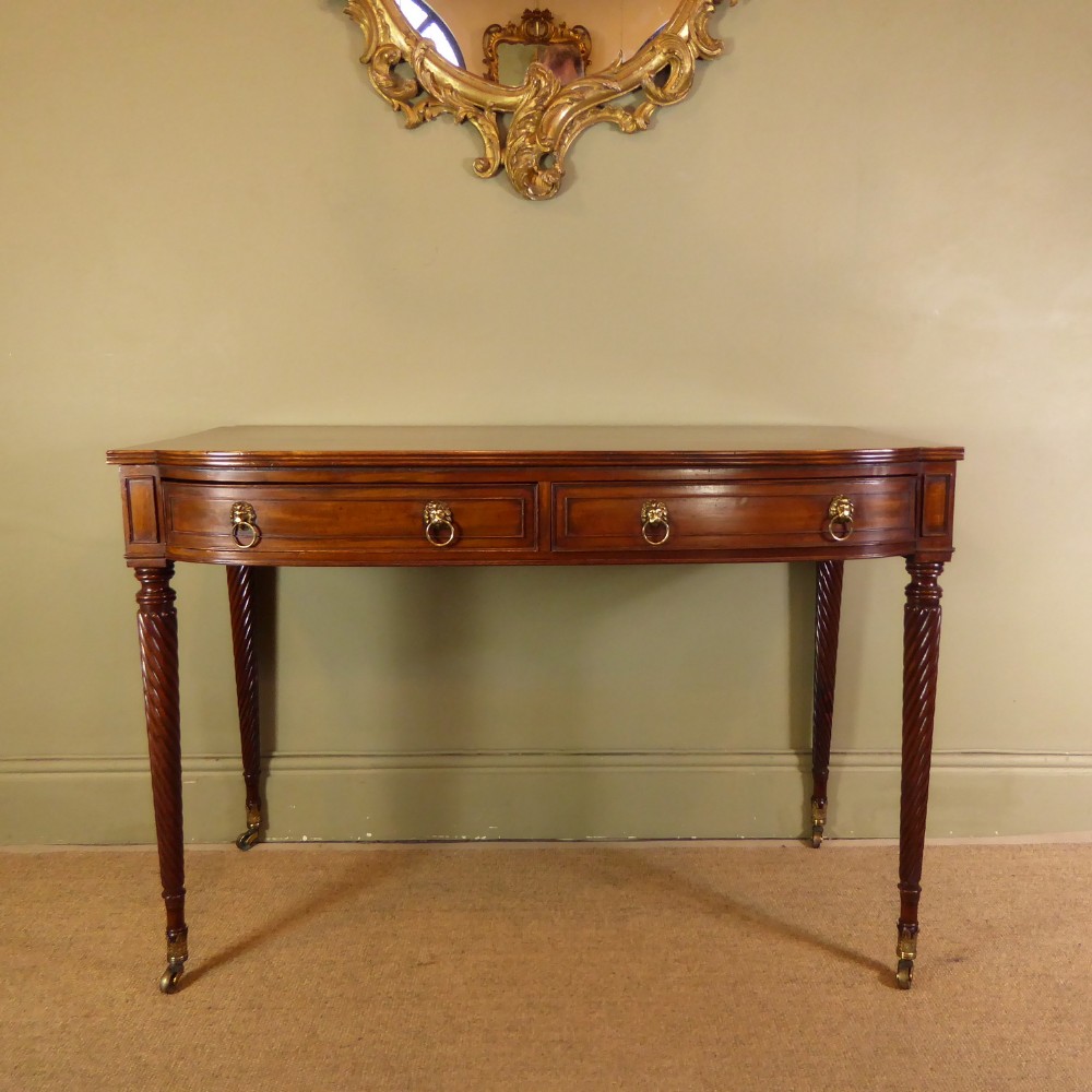 REGENCY MAHOGANY WRITING / SERVING TABLE